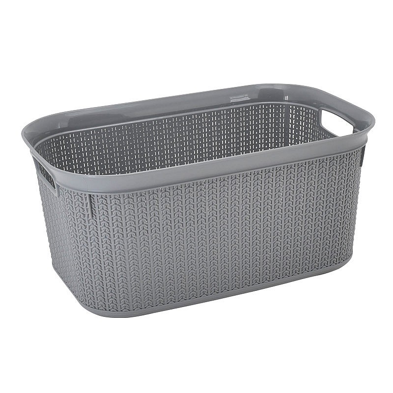 Panier à Linge KADAX 27L – Blanc, Pratique, Avec Poignées